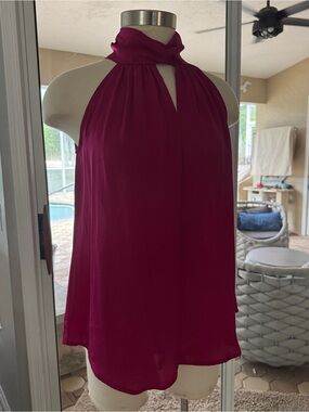 Women’s Halter Neck Sleeveless Top - Magenta